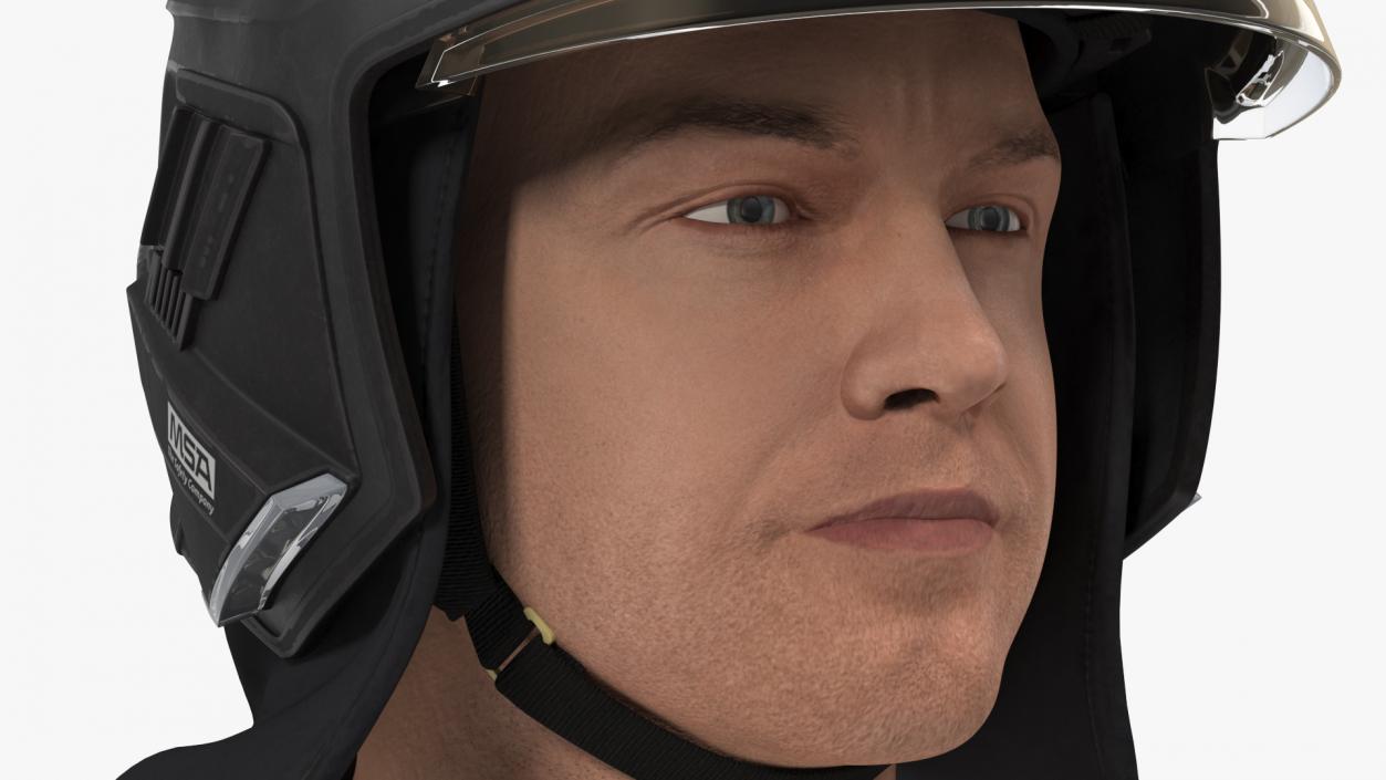 Firefighter Head Cairns XF1 Fire Helmet 3D model