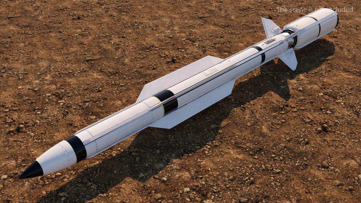 3D Standard Missile 6 model