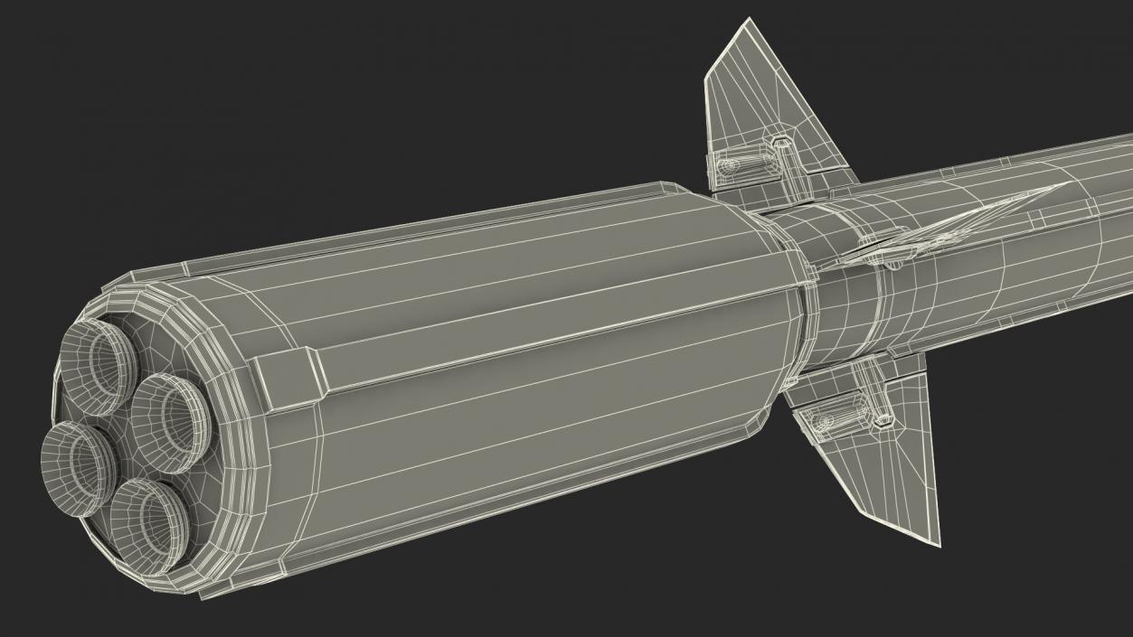 3D Standard Missile 6 model