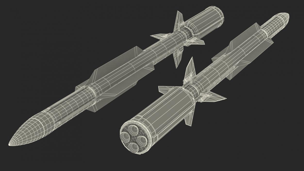 3D Standard Missile 6 model