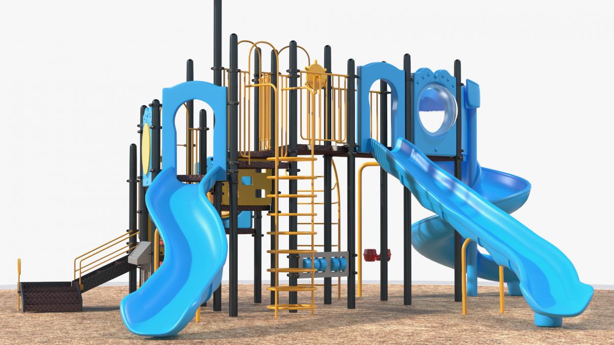 3D Outdoor Kids Playground Playset