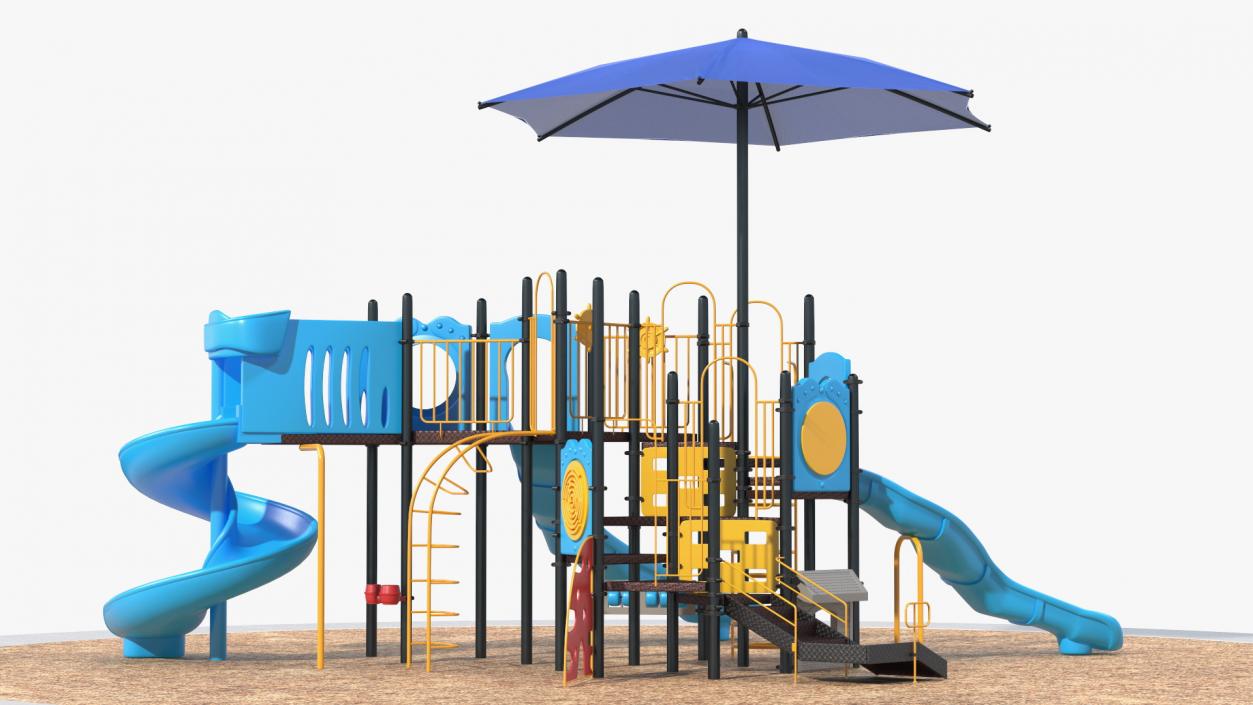 3D Outdoor Kids Playground Playset