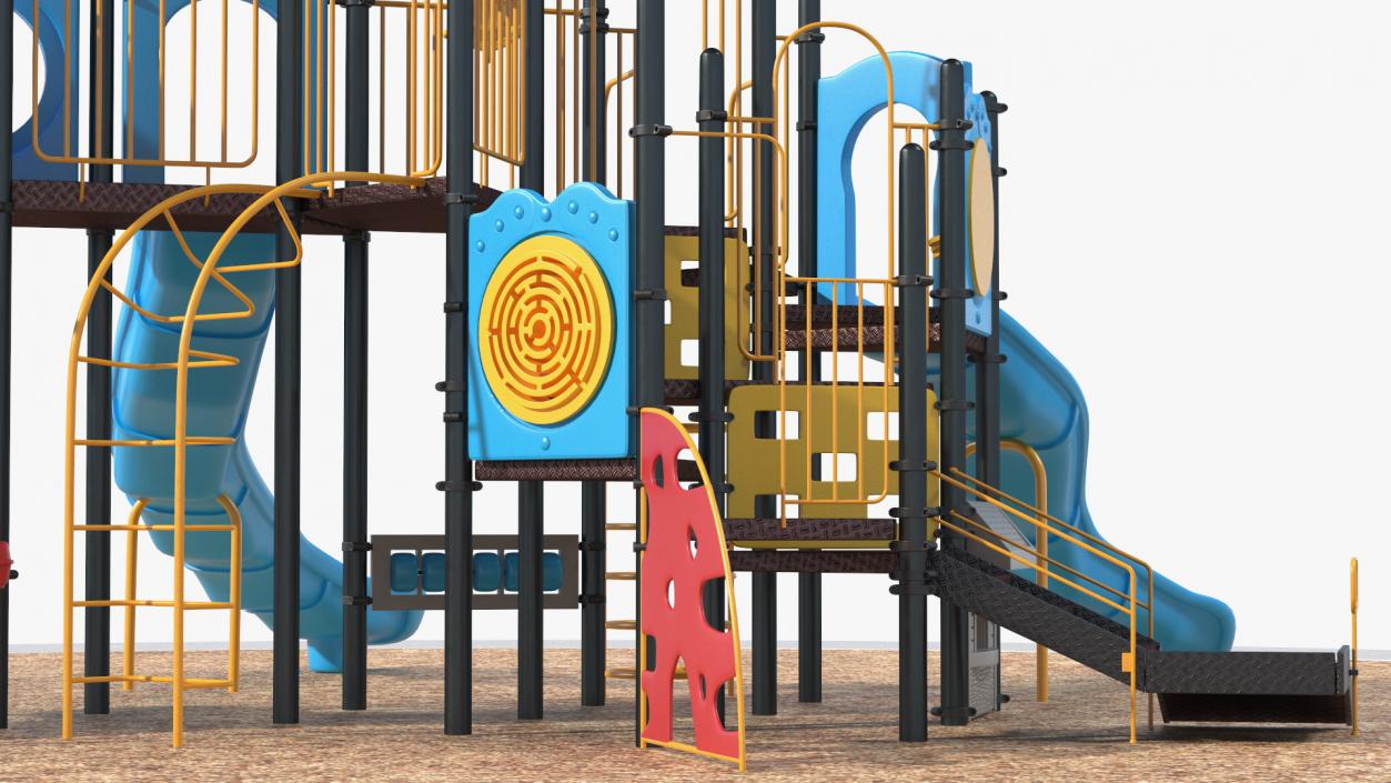 3D Outdoor Kids Playground Playset