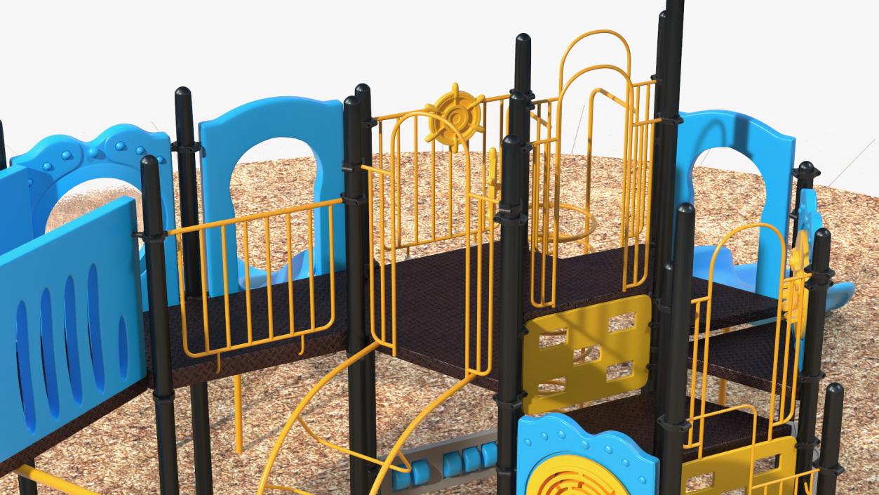 3D Outdoor Kids Playground Playset