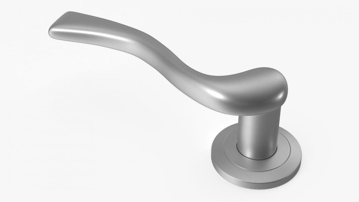 Steel Classic Style Door Handles 3D