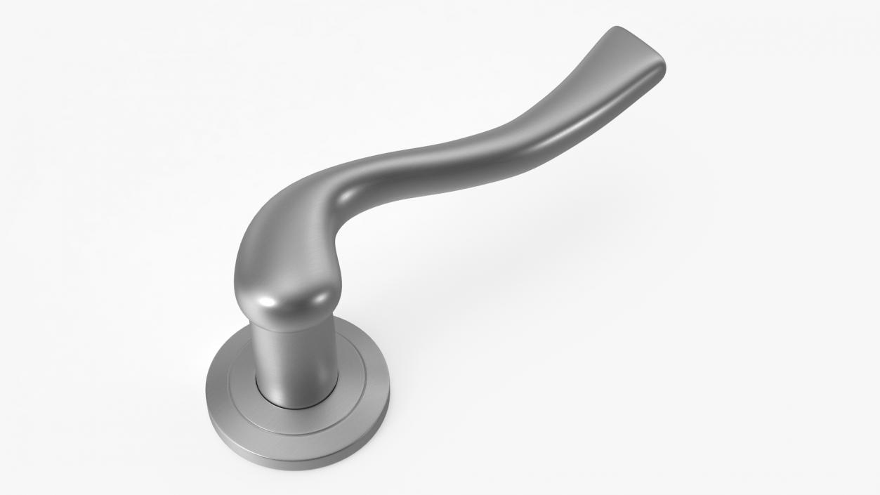 Steel Classic Style Door Handles 3D