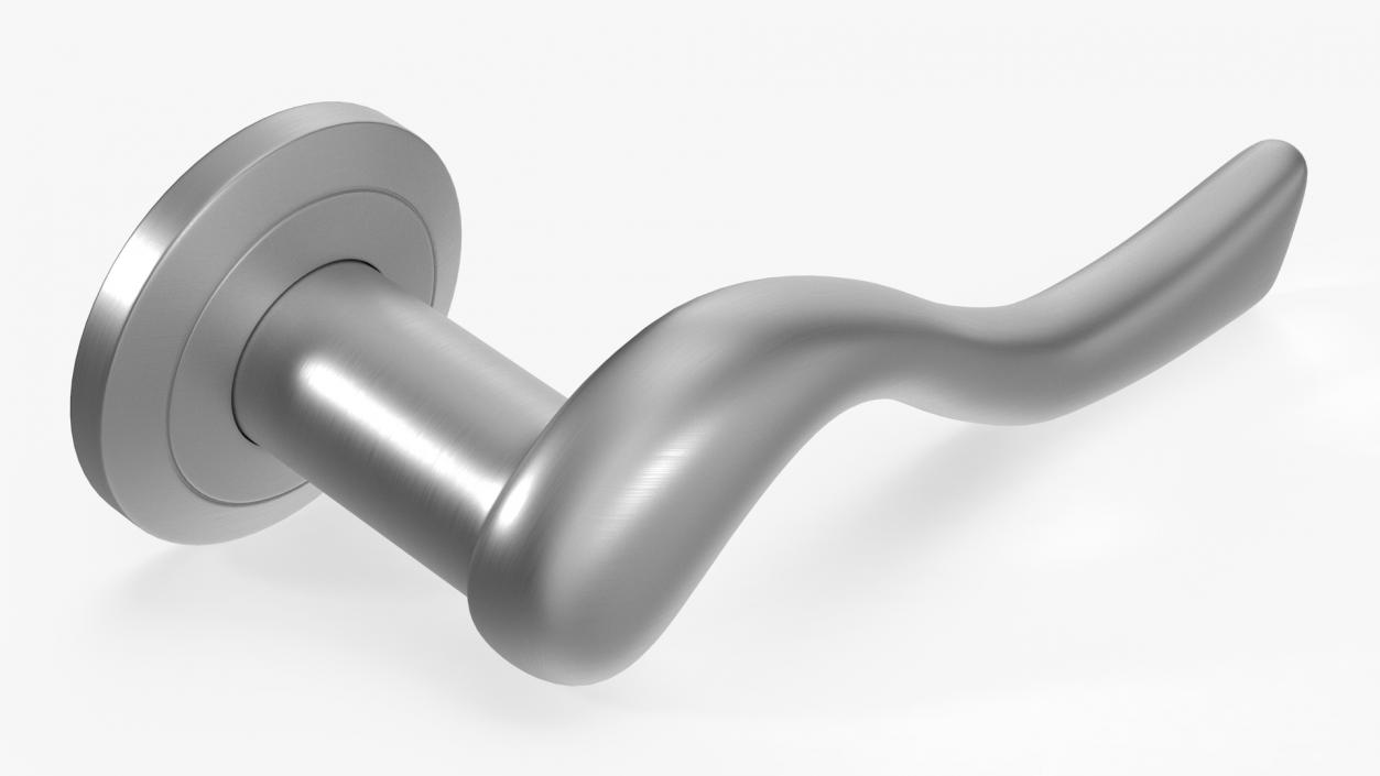 Steel Classic Style Door Handles 3D