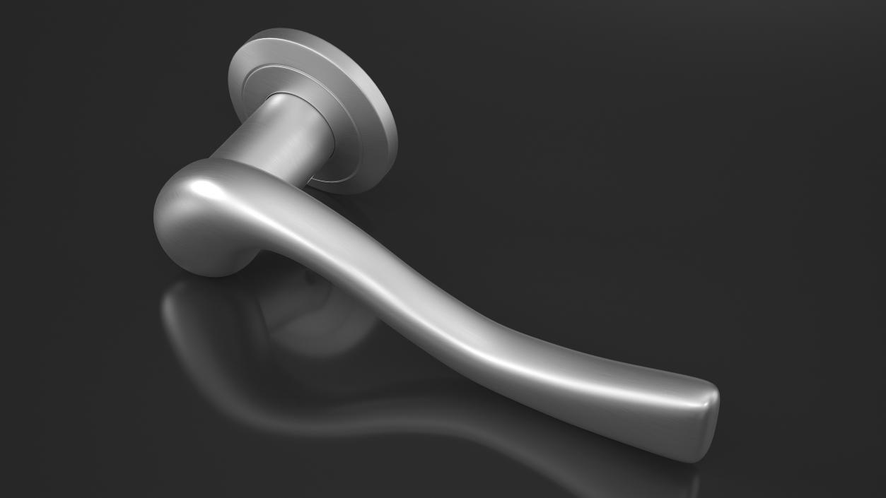 Steel Classic Style Door Handles 3D