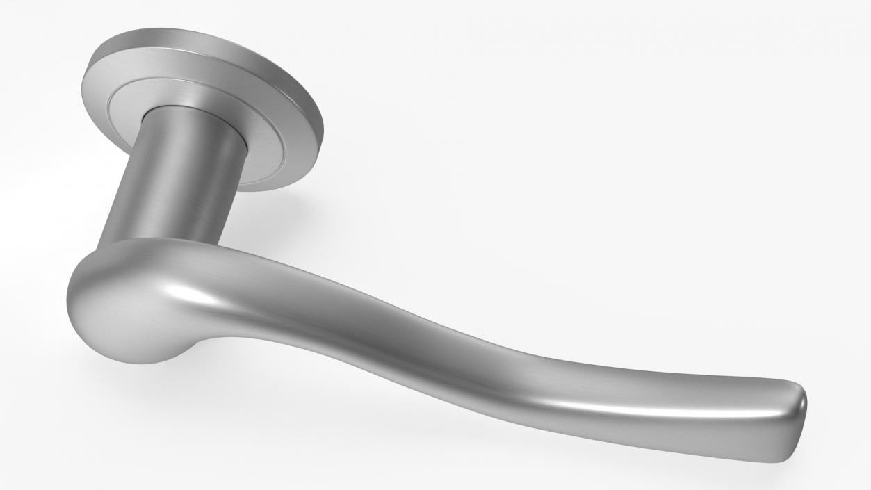 Steel Classic Style Door Handles 3D