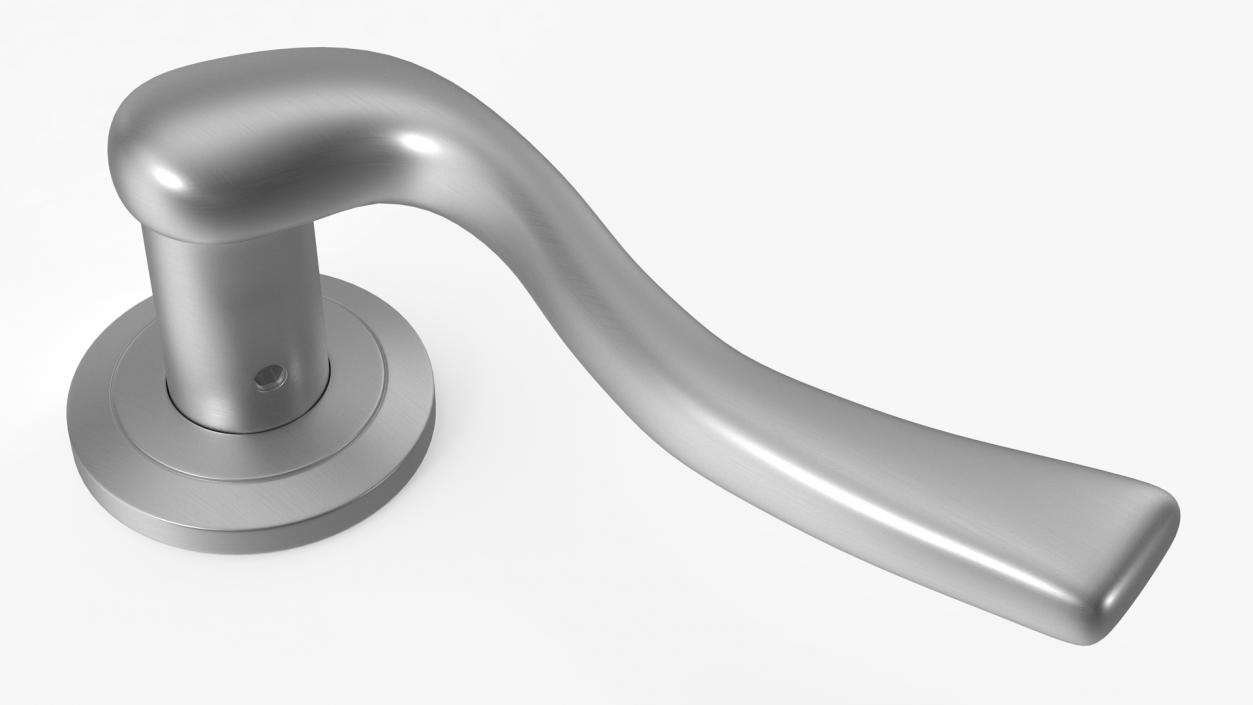 Steel Classic Style Door Handles 3D