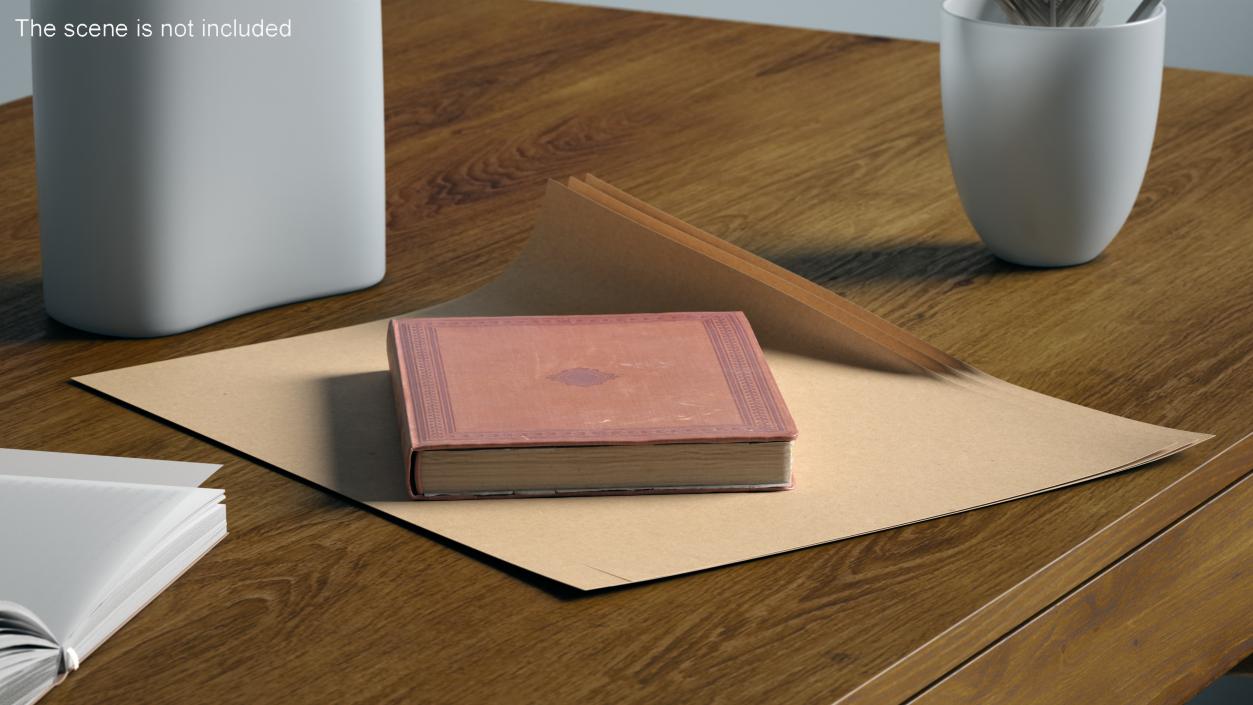 3D Blank Kraft Paper Sheet model