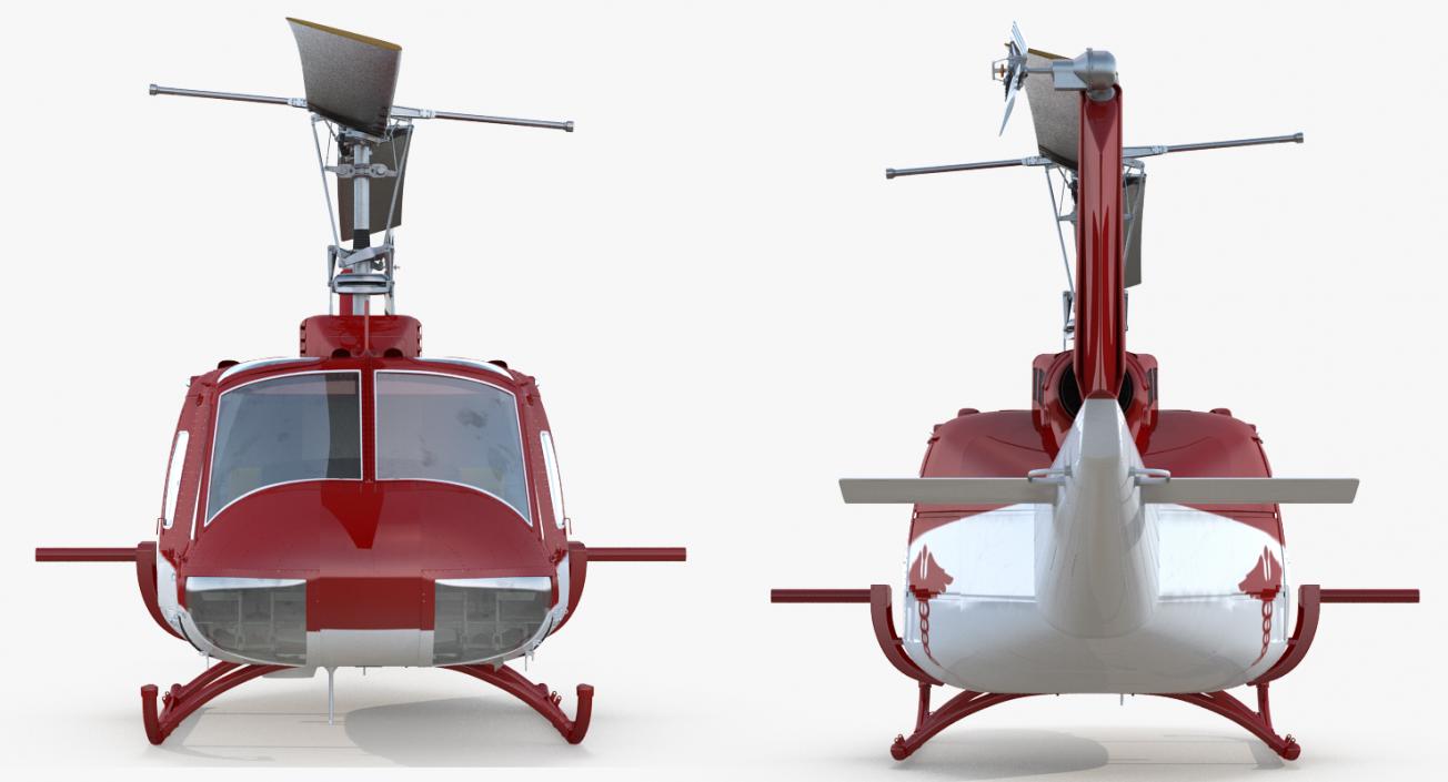 Air Medical Helicopter Bell Model 212 3D