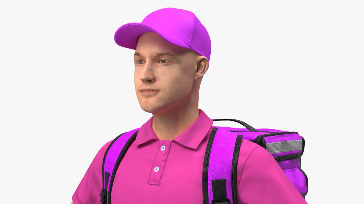 Food Delivery Man Rigged 3D model