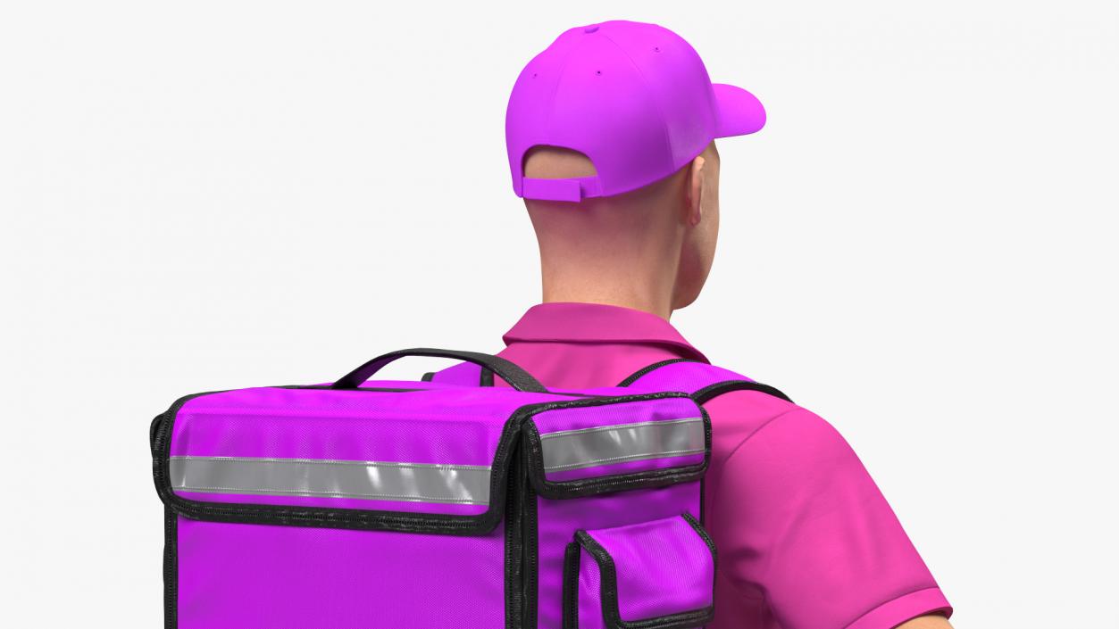 Food Delivery Man Rigged 3D model