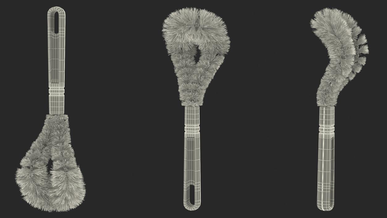 3D Kitchen Scrub Brush with Handle