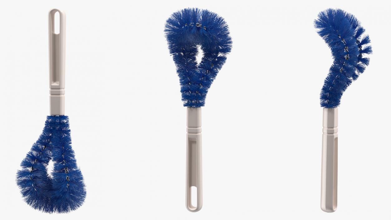 3D Kitchen Scrub Brush with Handle