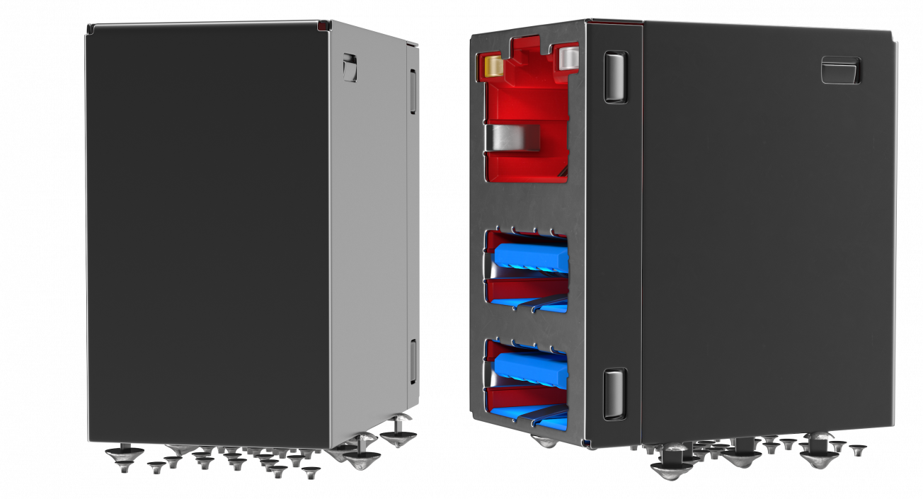 3D LAN USB Connectror model