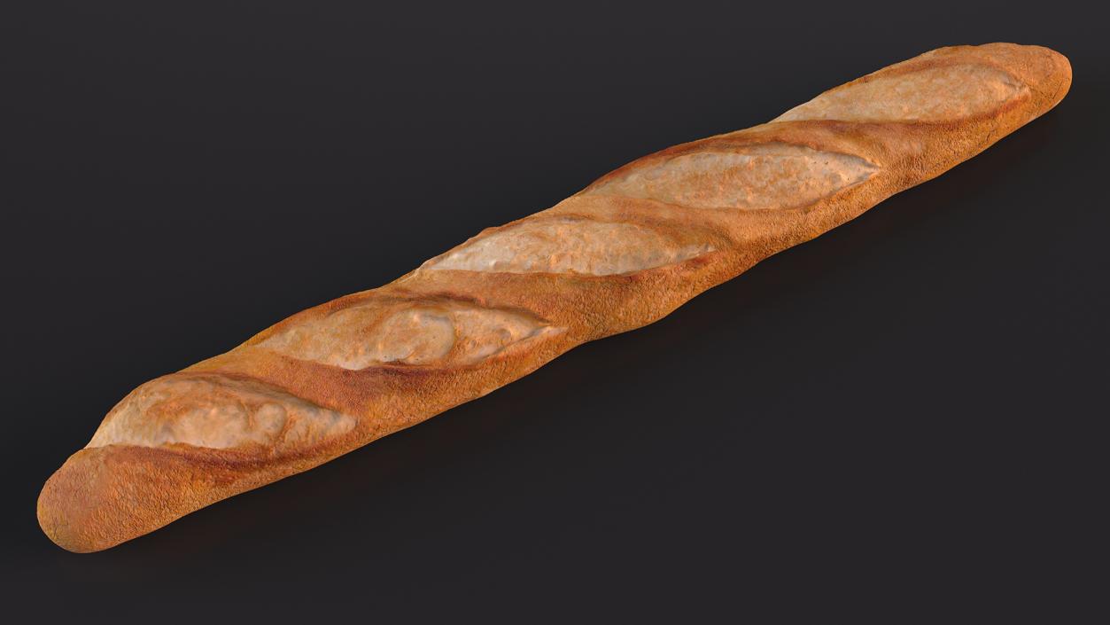 Baguette Bread 3D model