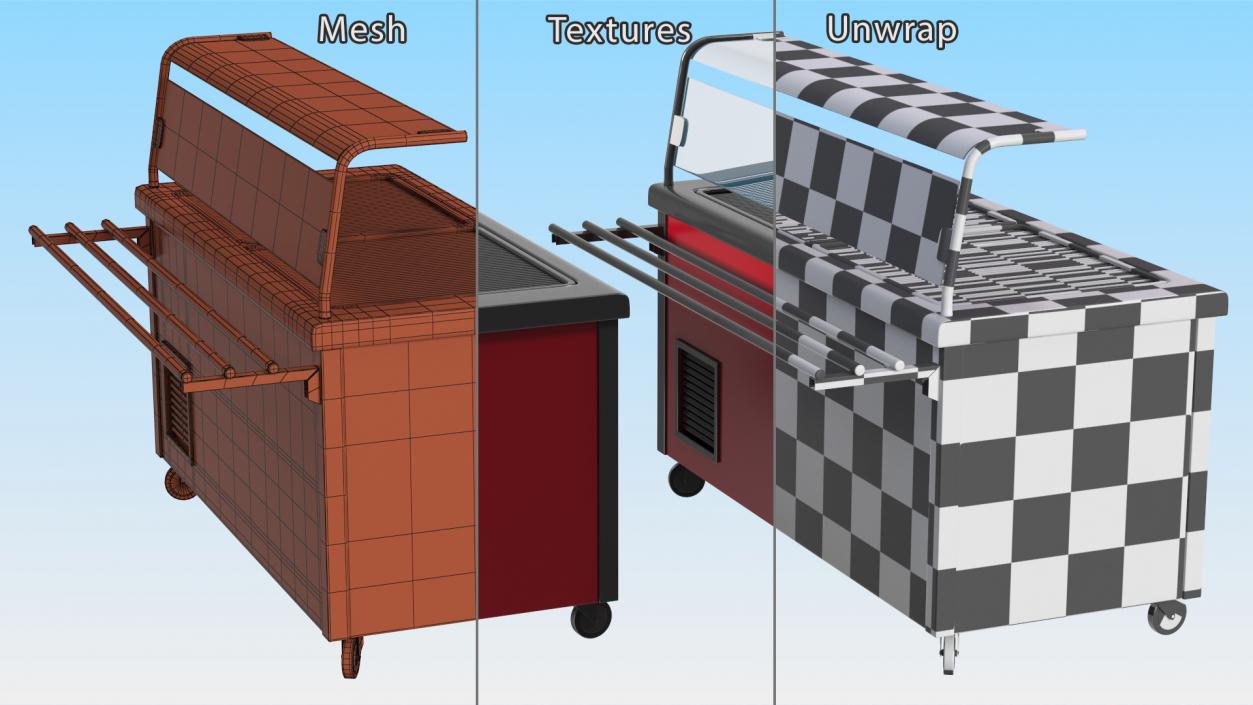 Counter Heated Service Line 3D