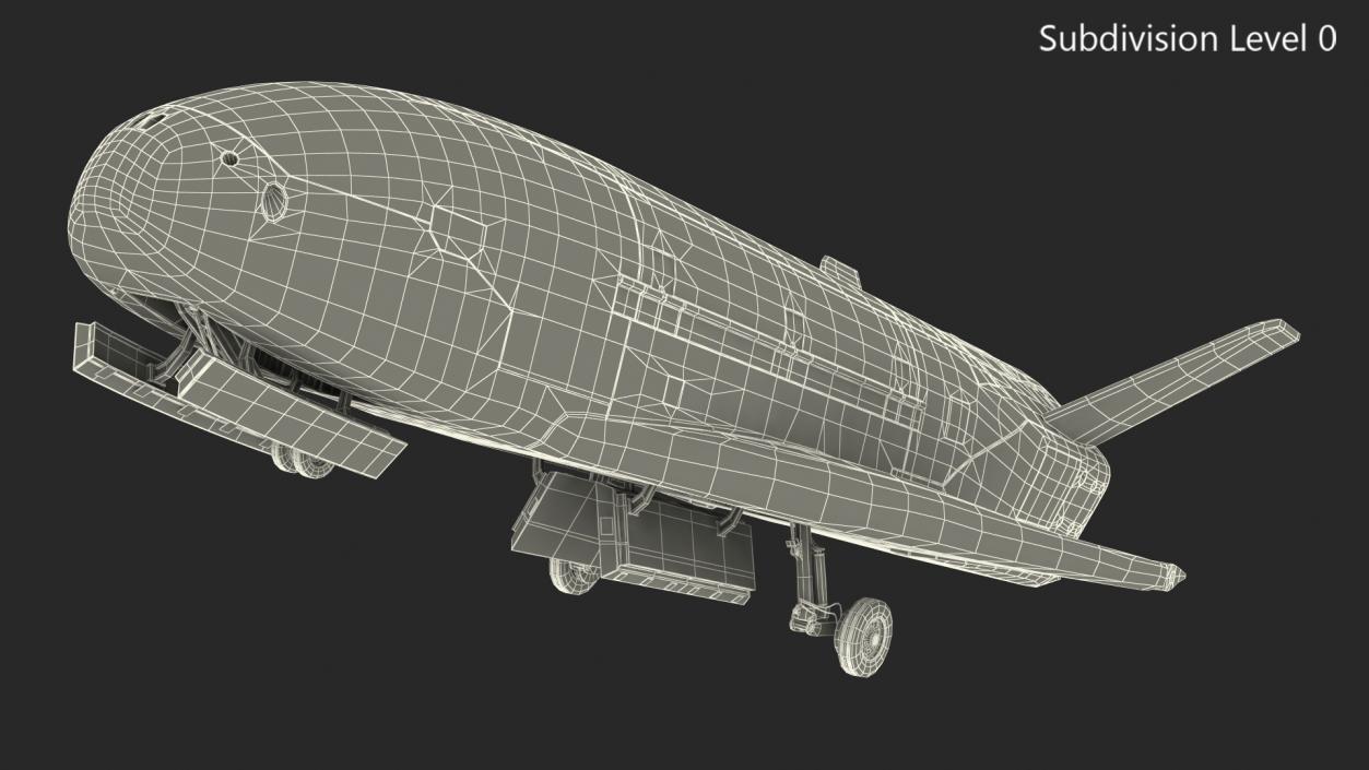 Boeing X37 Reusable Robotic Spacecraft Rigged for Maya 3D model