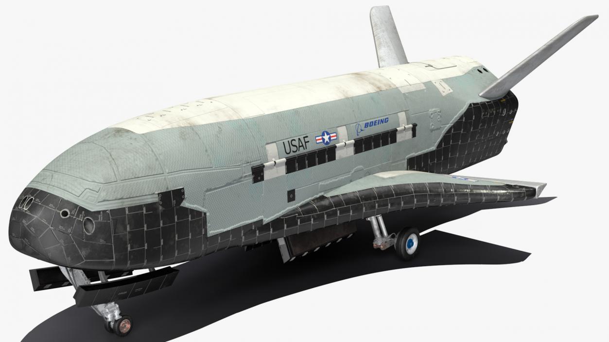 Boeing X37 Reusable Robotic Spacecraft Rigged for Cinema 4D 3D model