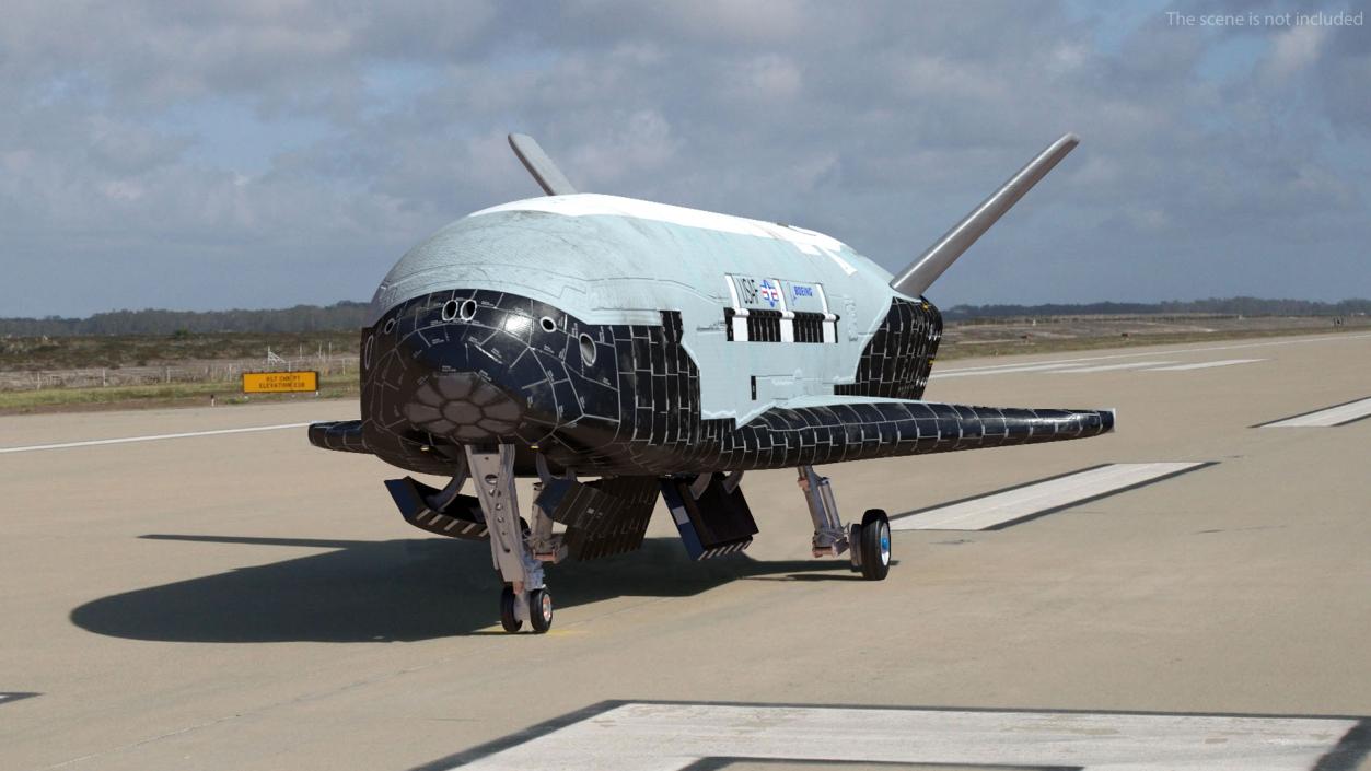 Boeing X37 Reusable Robotic Spacecraft Rigged for Maya 3D model