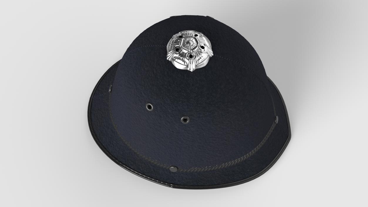 British Bobby Helmet Fur 3D model