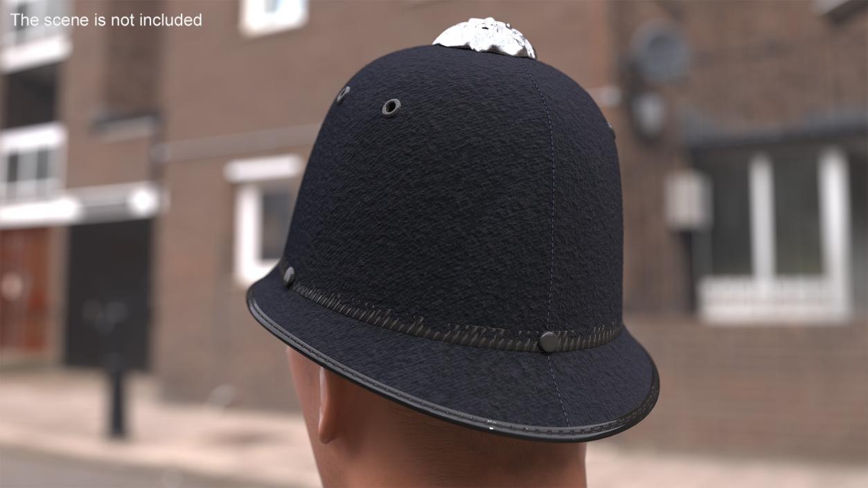 British Bobby Helmet Fur 3D model