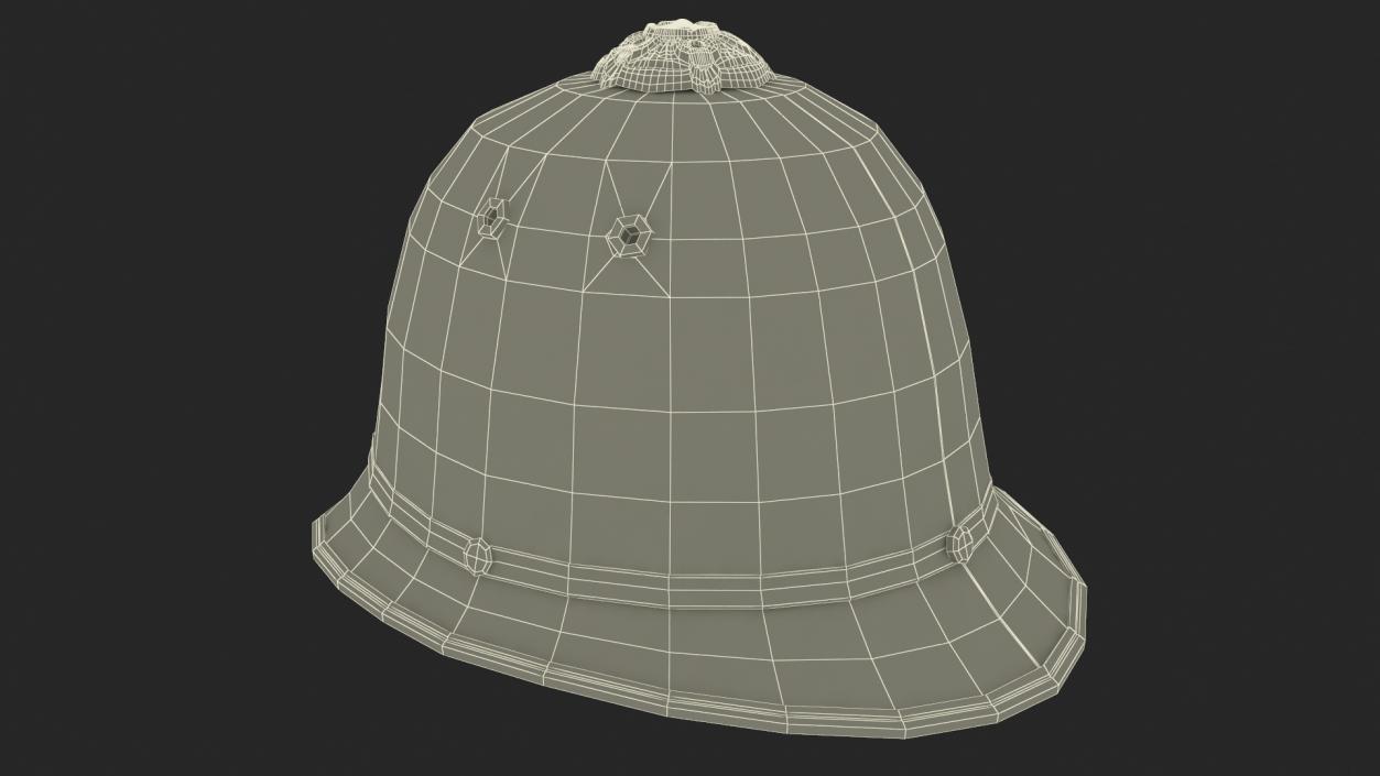 British Bobby Helmet Fur 3D model