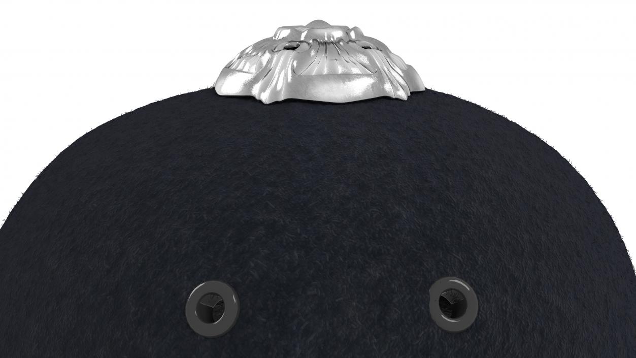 British Bobby Helmet Fur 3D model