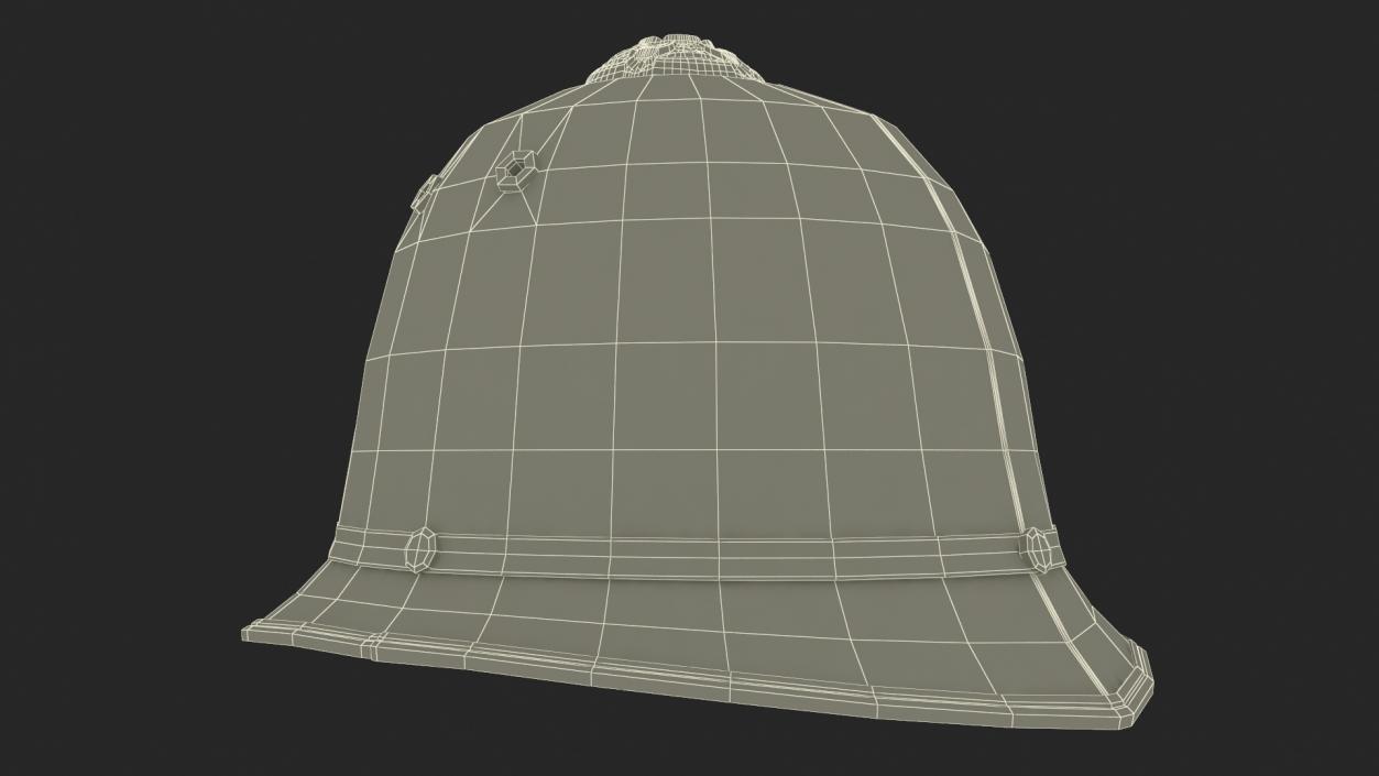 British Bobby Helmet Fur 3D model