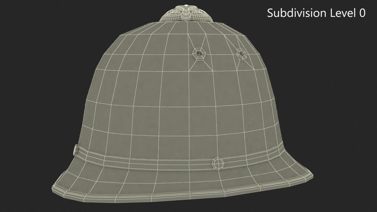 British Bobby Helmet Fur 3D model