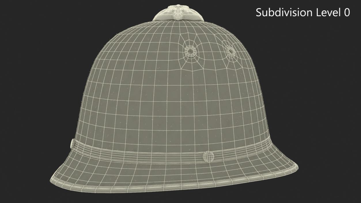 British Bobby Helmet Fur 3D model