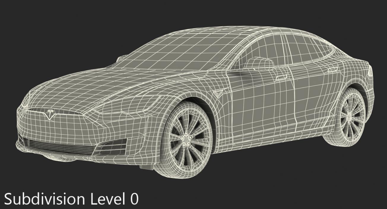 Tesla Model S P100D 2017 3D model