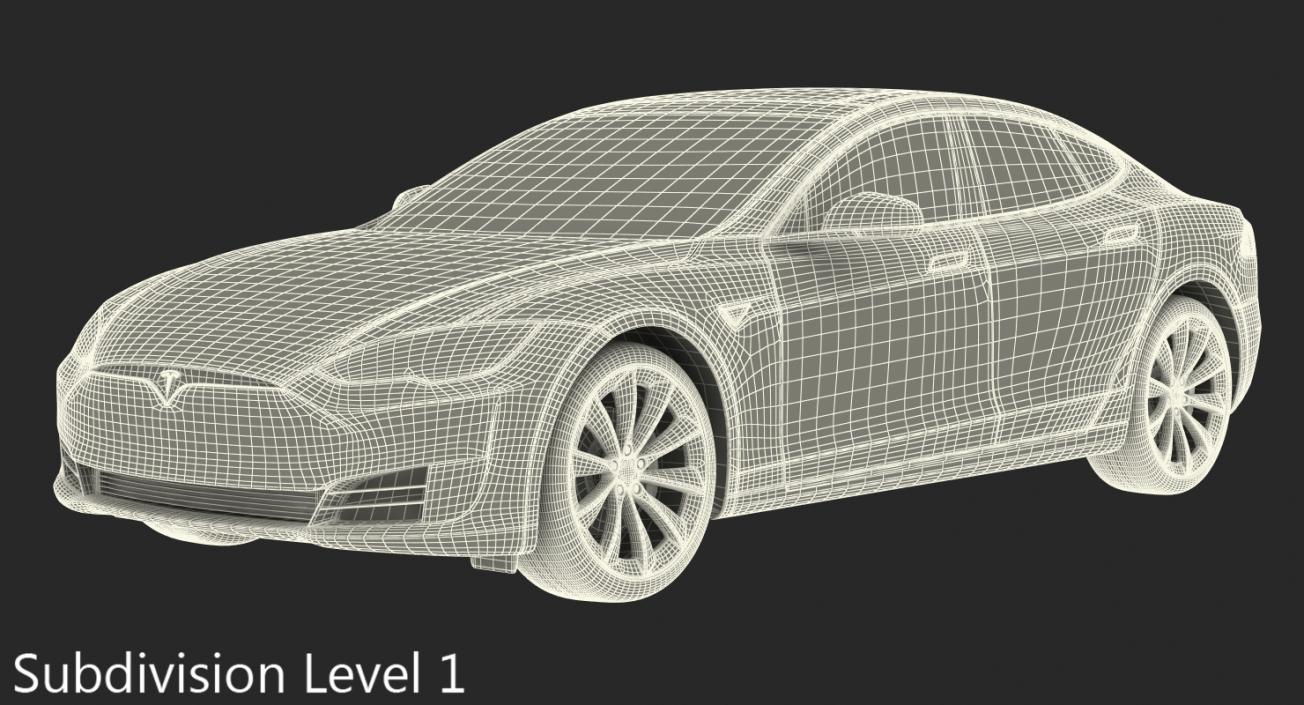 Tesla Model S P100D 2017 3D model