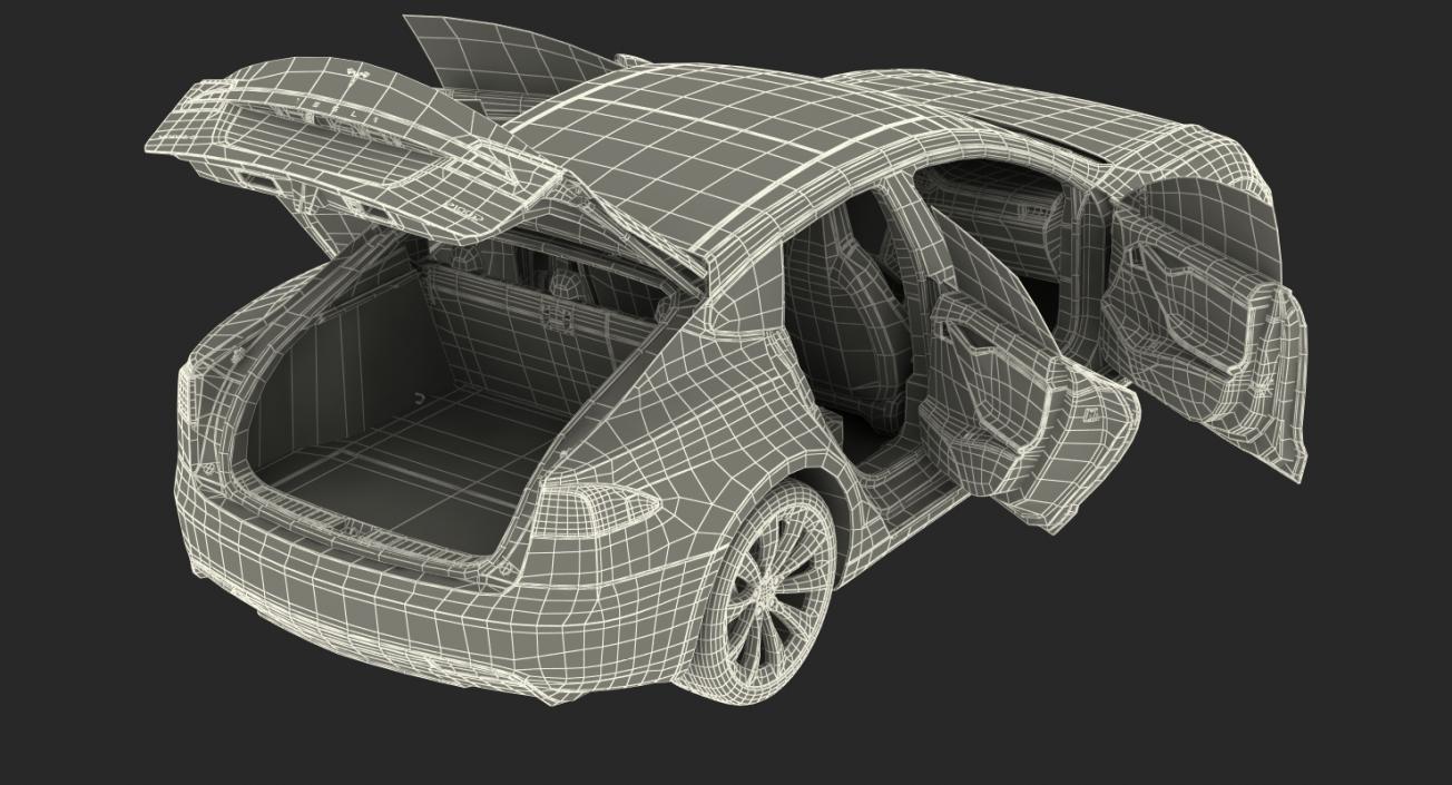 Tesla Model S P100D 2017 3D model