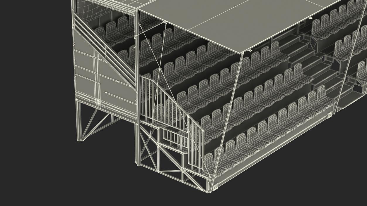 3D Mobile Tiered Seating