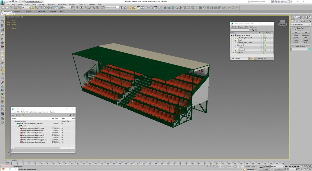 3D Mobile Tiered Seating