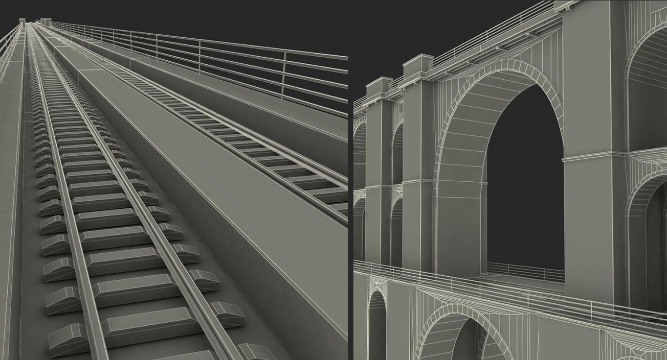 3D Railway Bridges Collection