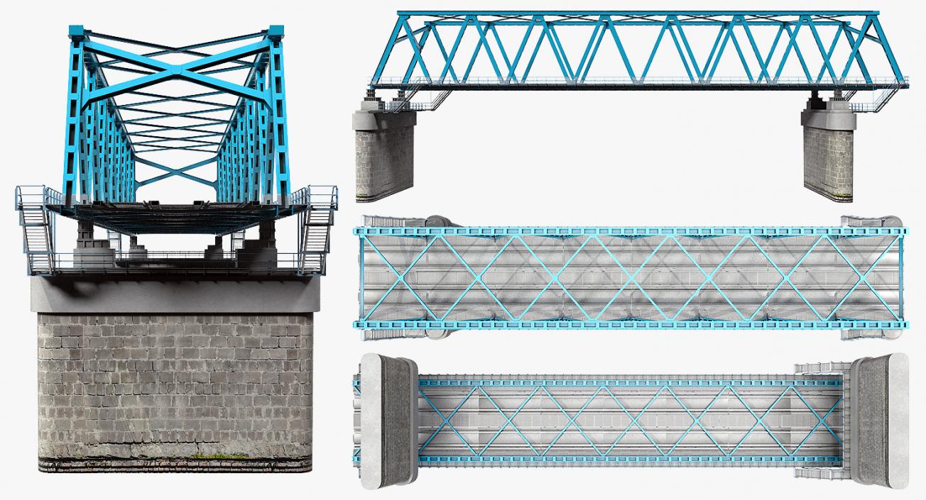 3D Railway Bridges Collection