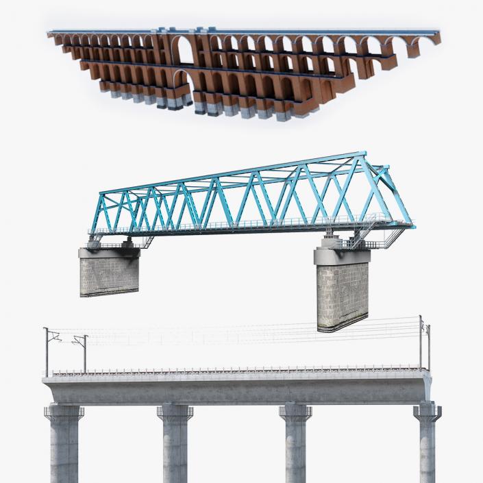 3D Railway Bridges Collection