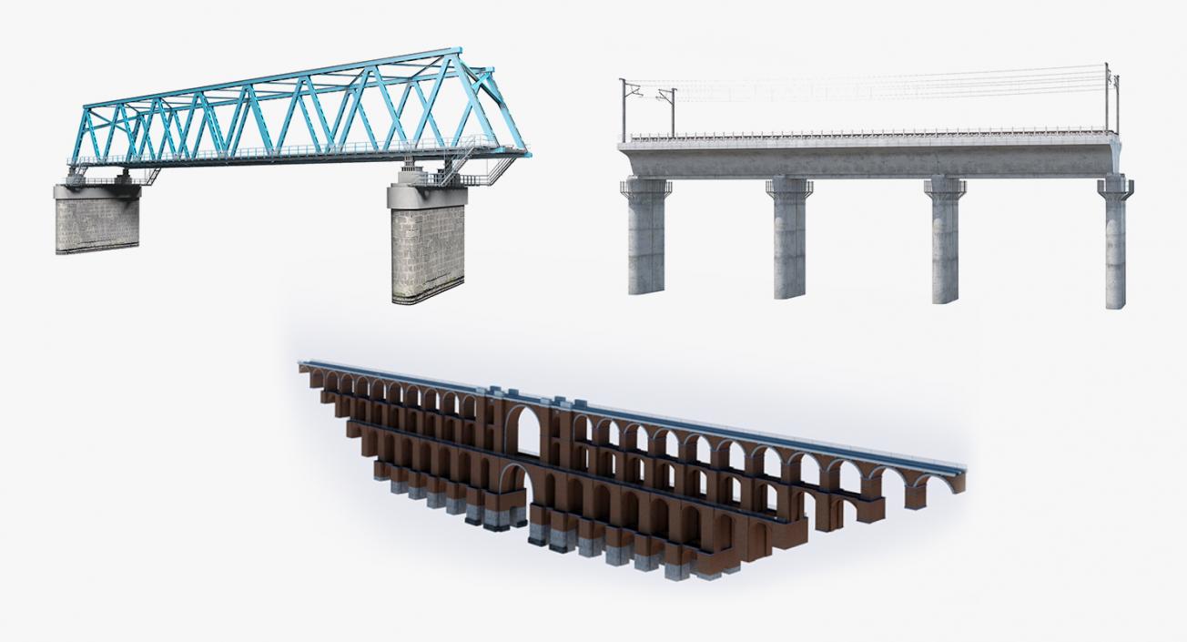 3D Railway Bridges Collection