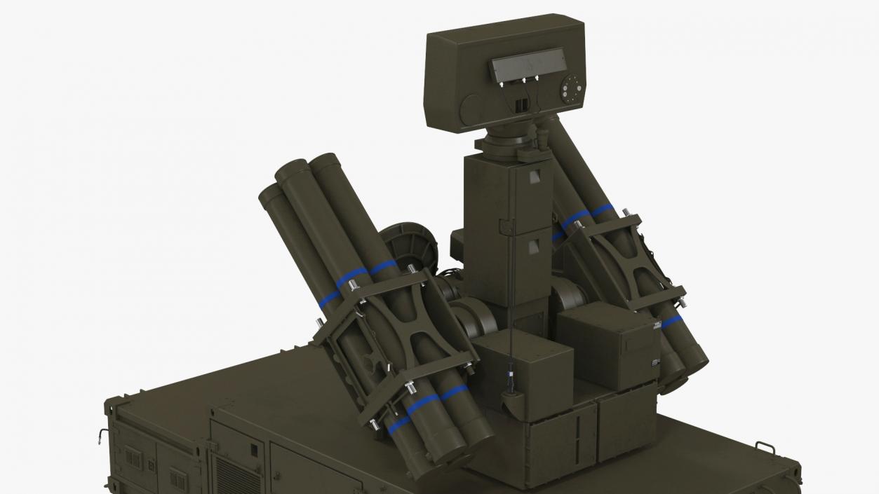 3D model Crotale NG Air Defense Missile System Rigged for Maya 2