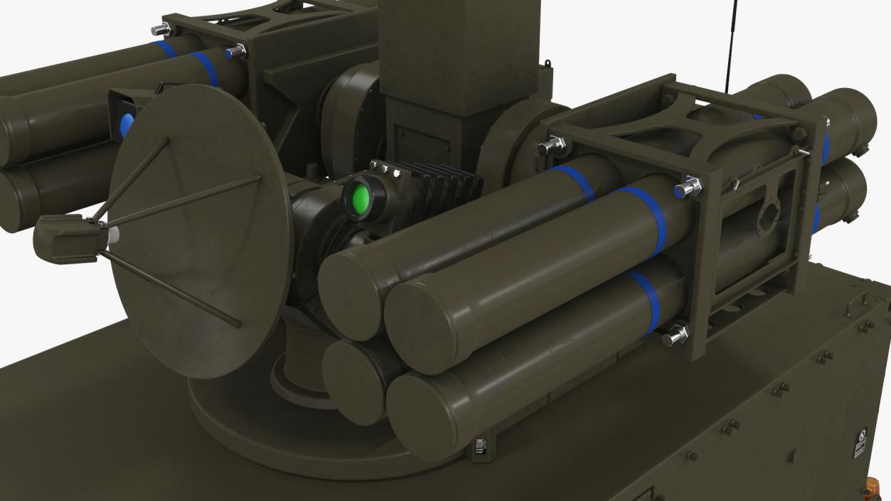 3D model Crotale NG Air Defense Missile System Rigged for Maya 2