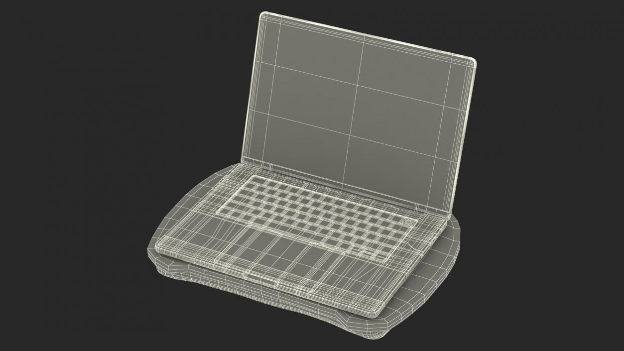 Laptop Stand Table Black 3D model