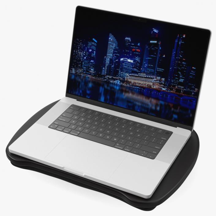 Laptop Stand Table Black 3D model