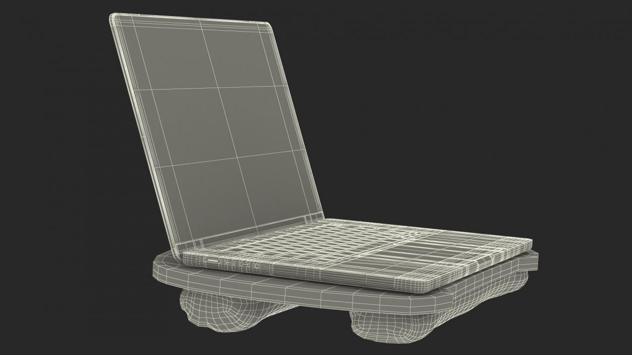 Laptop Stand Table Black 3D model