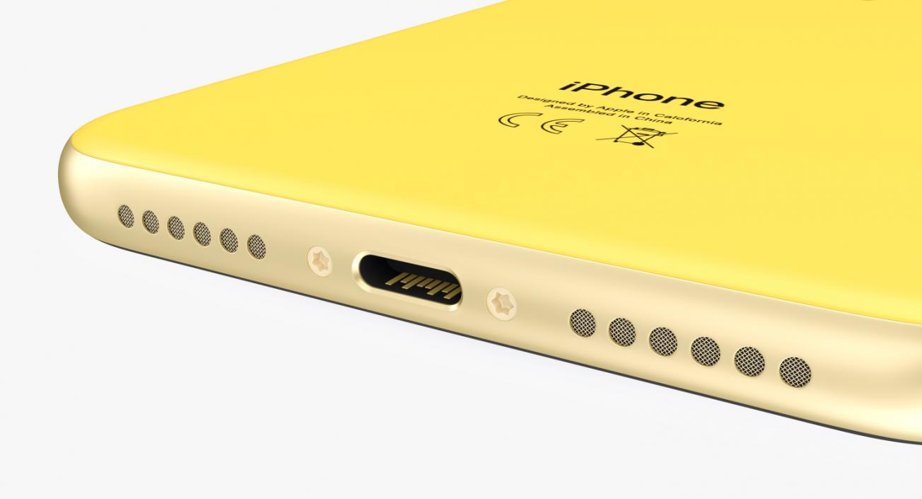 3D iPhone XR Yellow