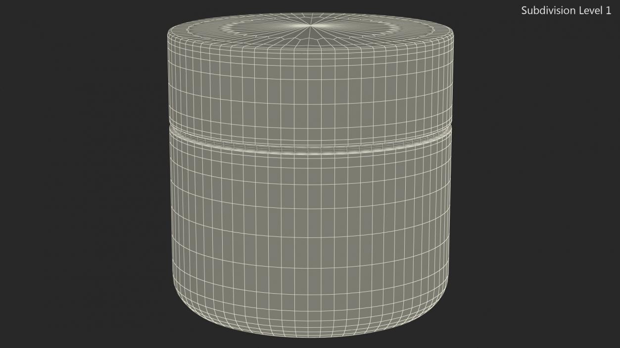 3D model Black Cream Jar