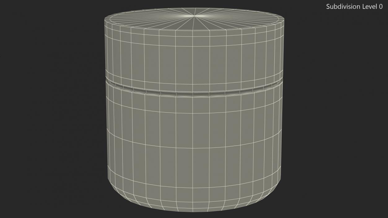 3D model Black Cream Jar